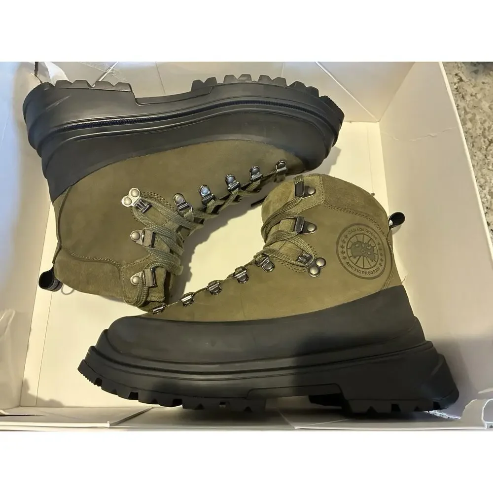 Canada Goose Journey Hiking Snow Boots Olive Men’s Size 7 EU 39 Brand New